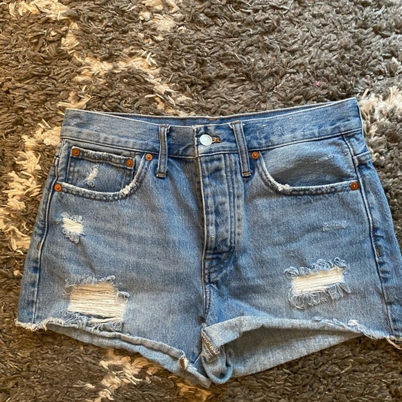 Madewell Relaxed Denim Shorts - Picture 1 of 3